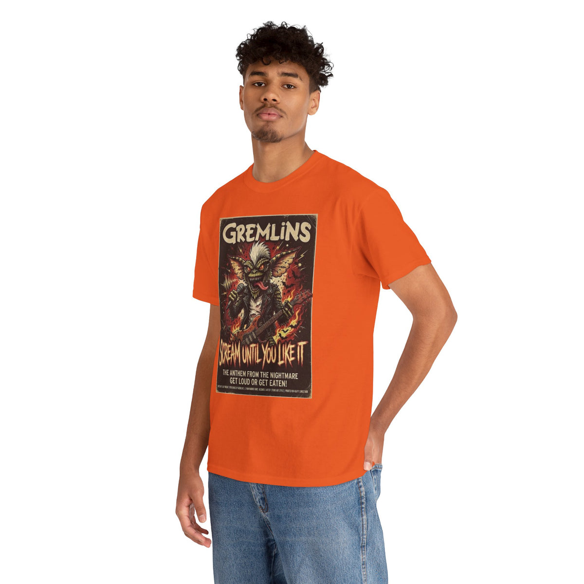 T-shirt Gremlins « Scream Until You Like It » | T-shirt affiche de film d'horreur rétro