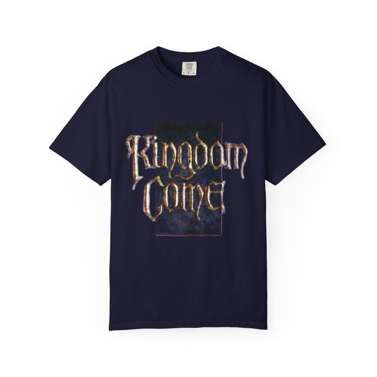 T-shirt logo en calligraphie gothique Kingdom Come | T-shirt de groupe de Hard Rock & Heavy Metal