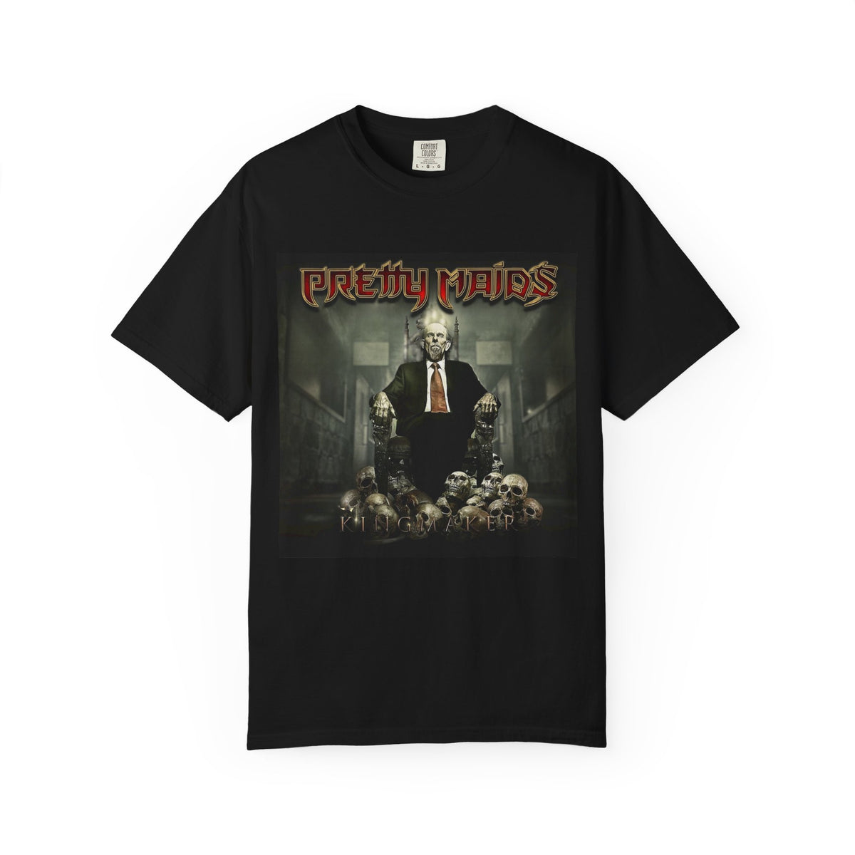 Pretty Maids Kingmaker Album Artwork T-Shirt | Heavy Metal Band Horror Graphic Tee