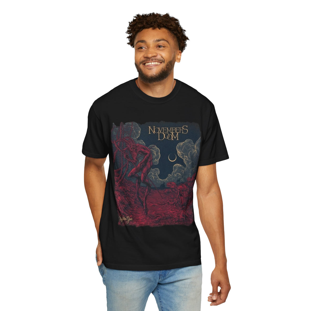 Camiseta con la portada del álbum Nephilim Grove de Novembers Doom / Camiseta de banda de Gothic Doom Metal