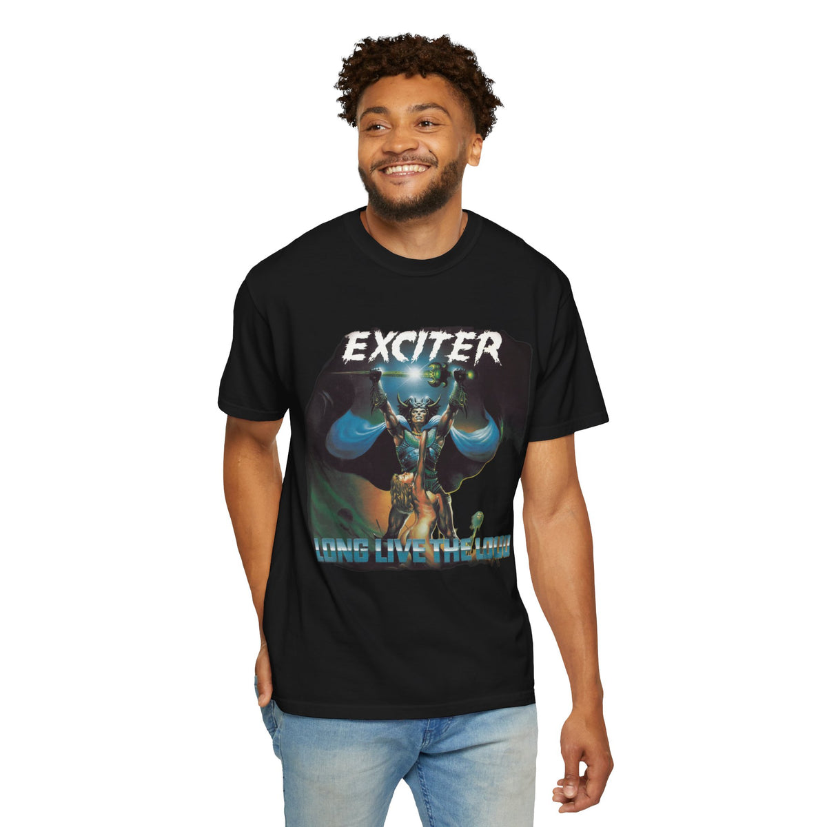 Exciter Metal band art T-shirt | Long Live the Loud graphic tee