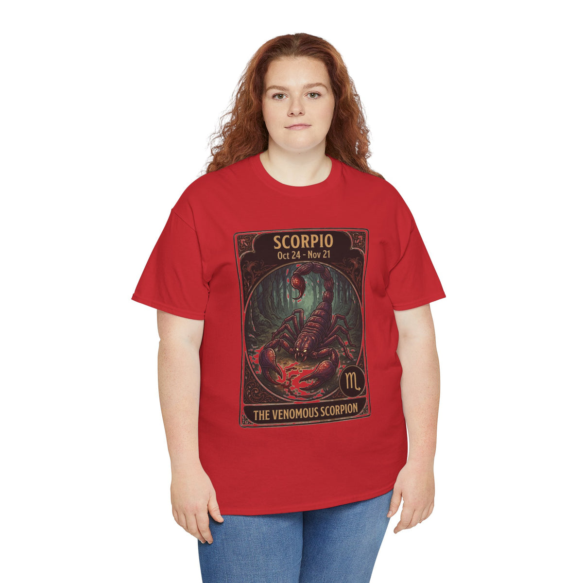 T-shirt Scorpion venimeux | Tee-shirt astrologique du signe du zodiaque pour Halloween