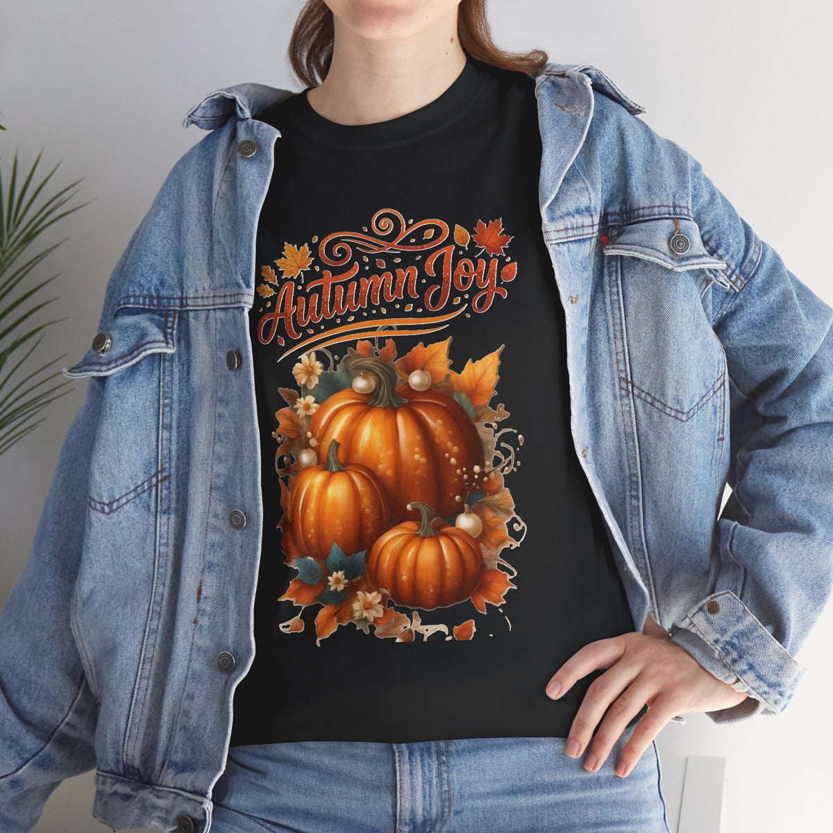 Autumn Joy Pumpkins T-Shirt | Fall Pumpkin Illustration
