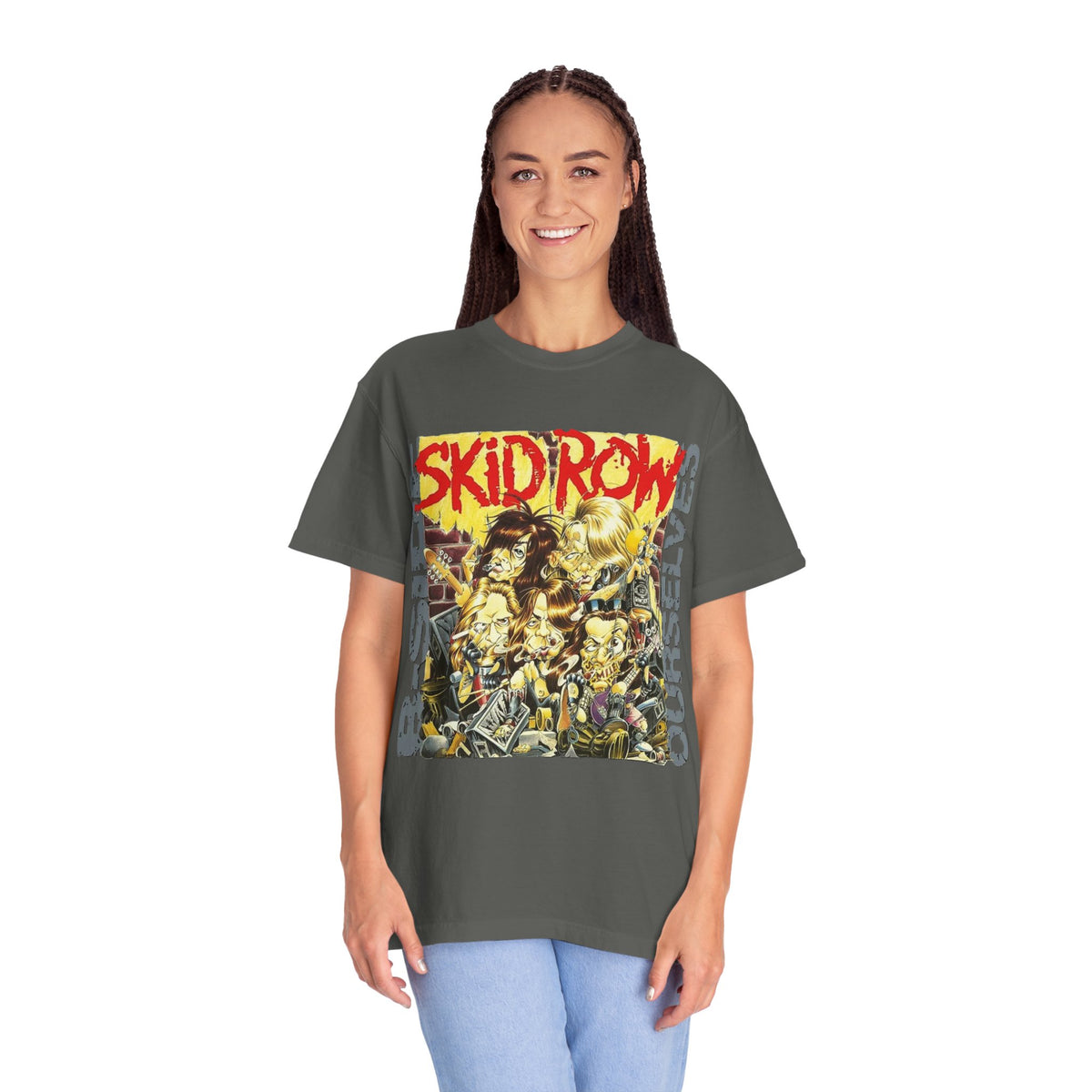 Skid Row B-side Ourselves Graphic T-shirt | Hard Rock Heavy Metal Band Album Artwork Tee