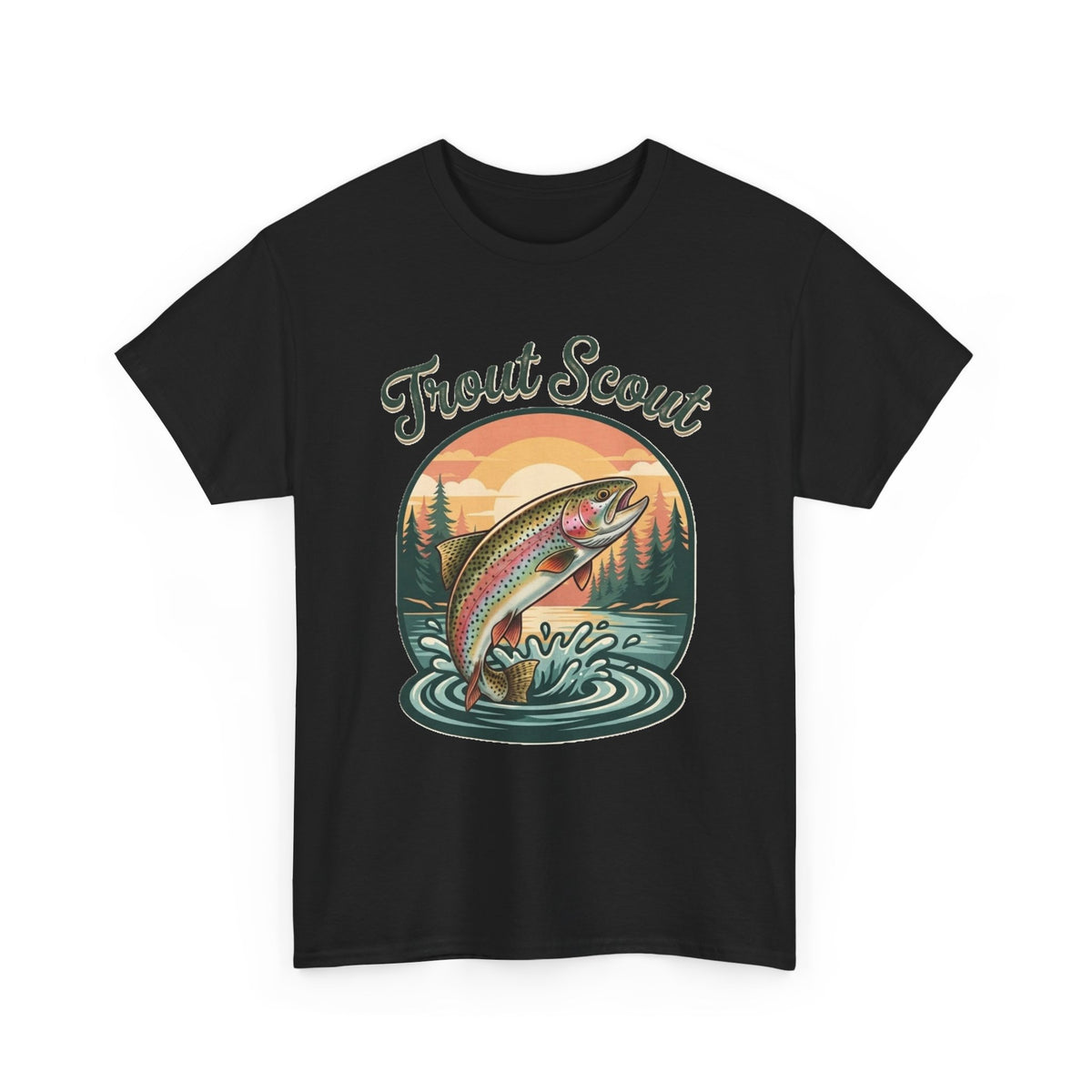 Trout Scout Fishing Graphic T-Shirt