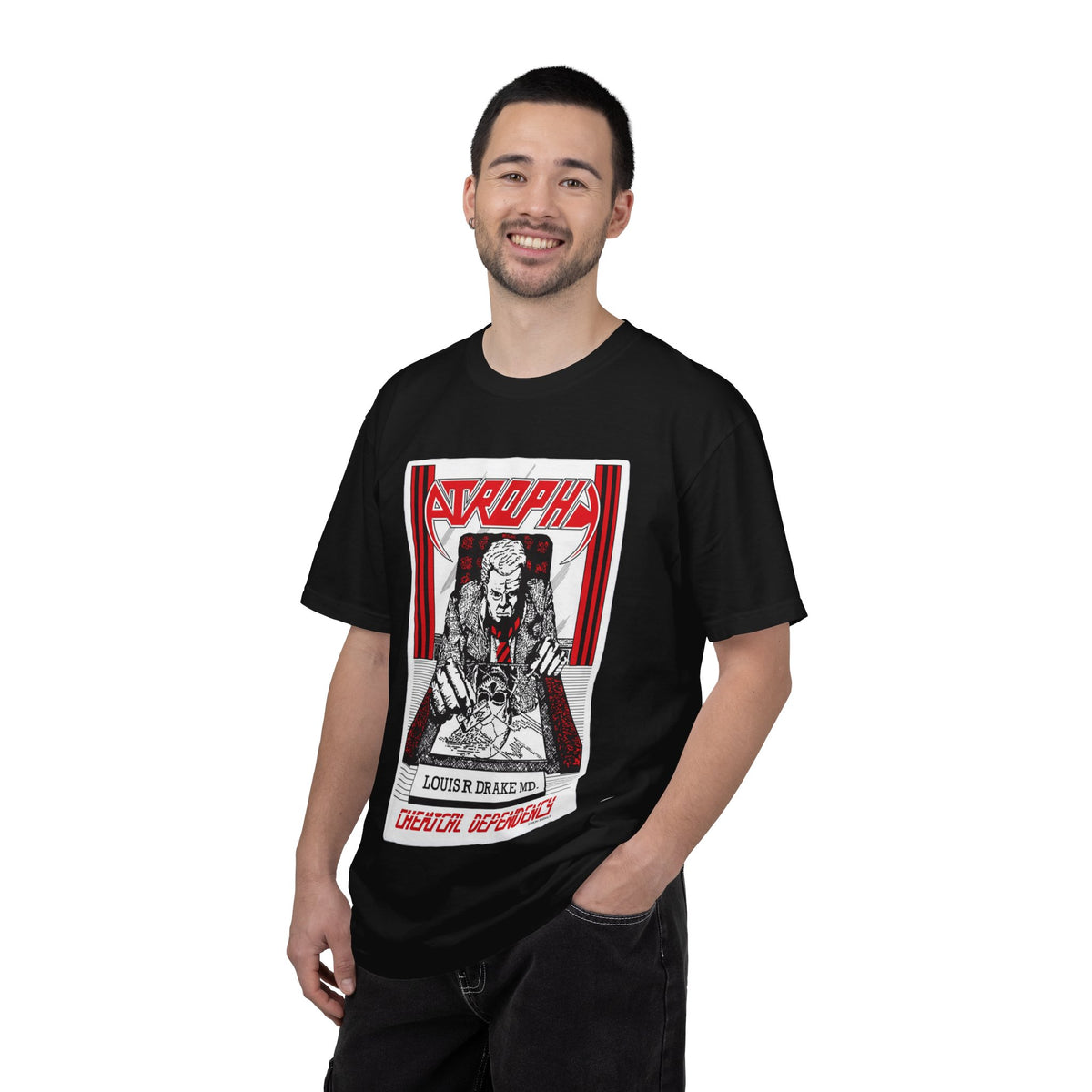 Atrophy Chemical Dependency Album Graphic T-shirt | American Thrash Metal Vintage Tee
