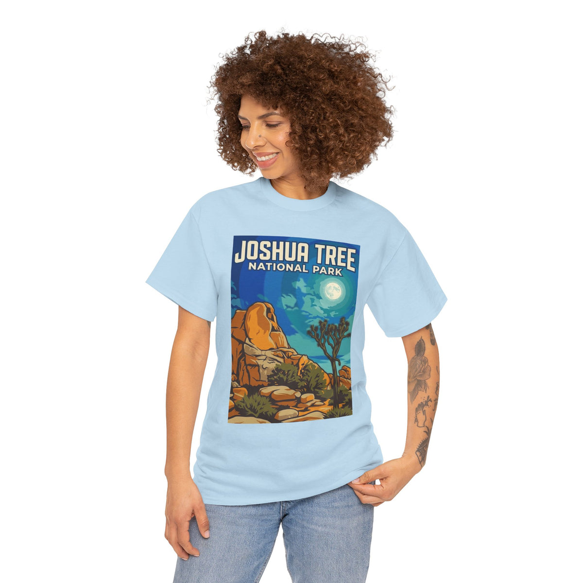 Camiseta de póster del Parque Nacional Joshua Tree, California | Camiseta de naturaleza del Parque Nacional de California