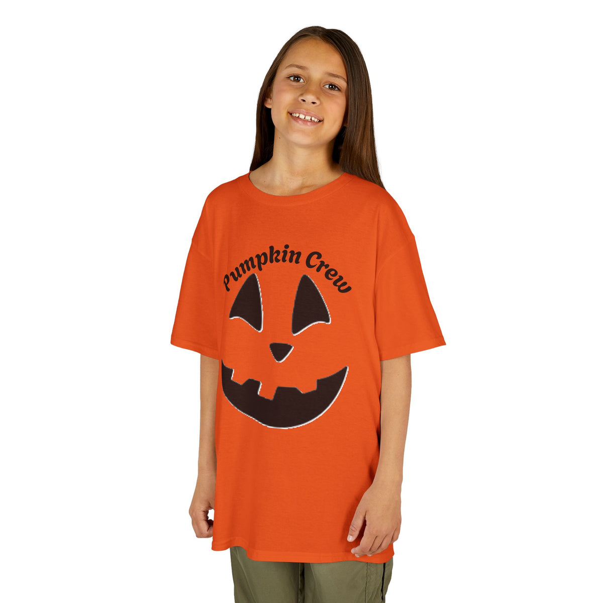 Pumpkin Crew Kids Tee | Jack-o'-Lantern Halloween Shirt