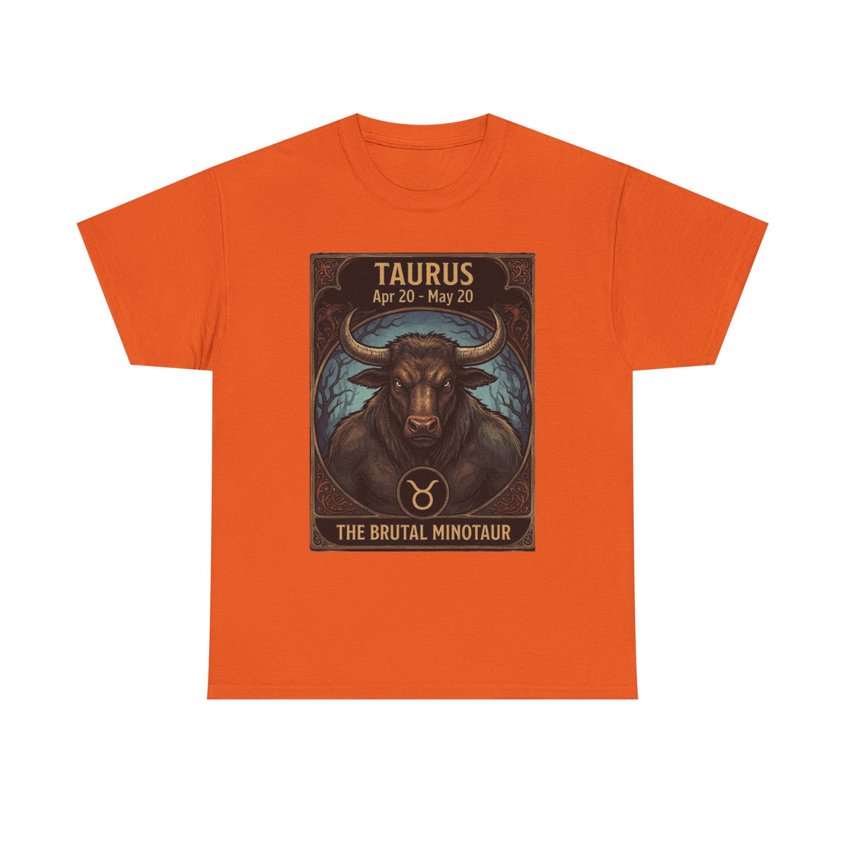 Taurus Minotaur Illustration Tee | Halloween Zodiac Bull Astrology Shirt