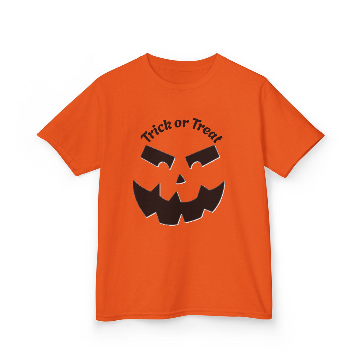 Jack-O'-Lantern Face Trick or Treat Kids Tee | Halloween Pumpkin Shirt