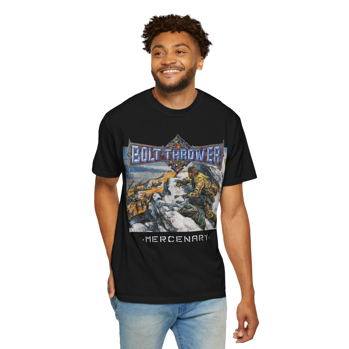 Bolt Thrower Mercenary Album Double Sided T-shirt | Death Metal Band Tee