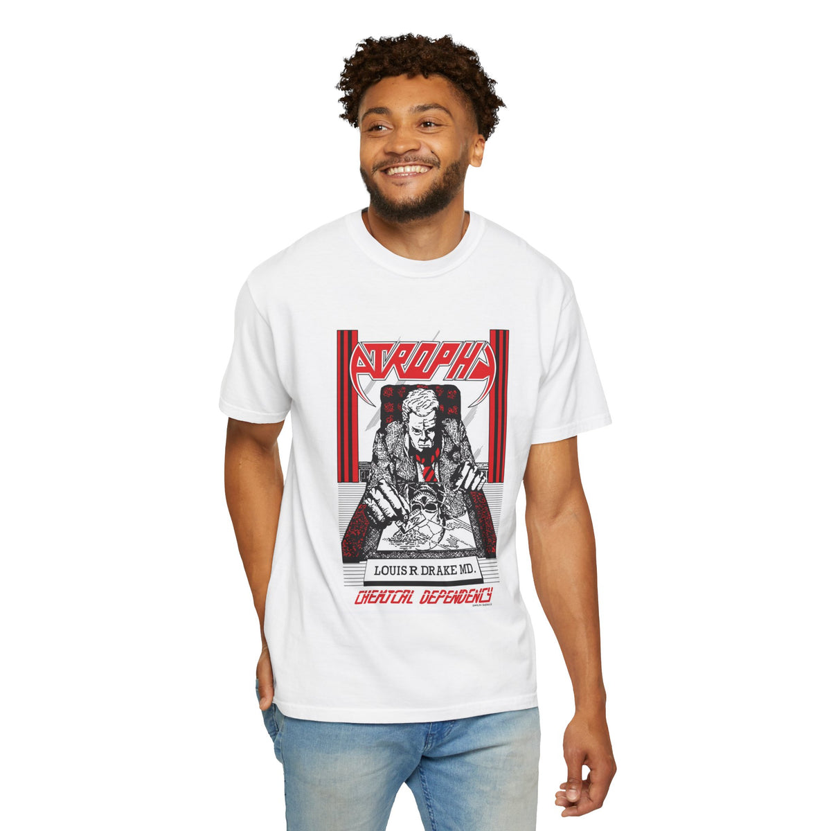 Atrophy Chemical Dependency Album Graphic T-shirt | American Thrash Metal Vintage Tee