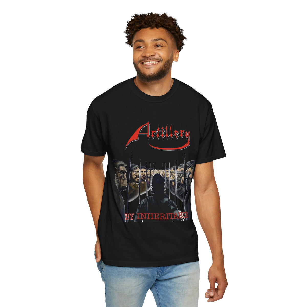 T-shirt avec la pochette de l'album By Inheritance d'Artillery | t-shirt vintage de groupe de thrash metal old school