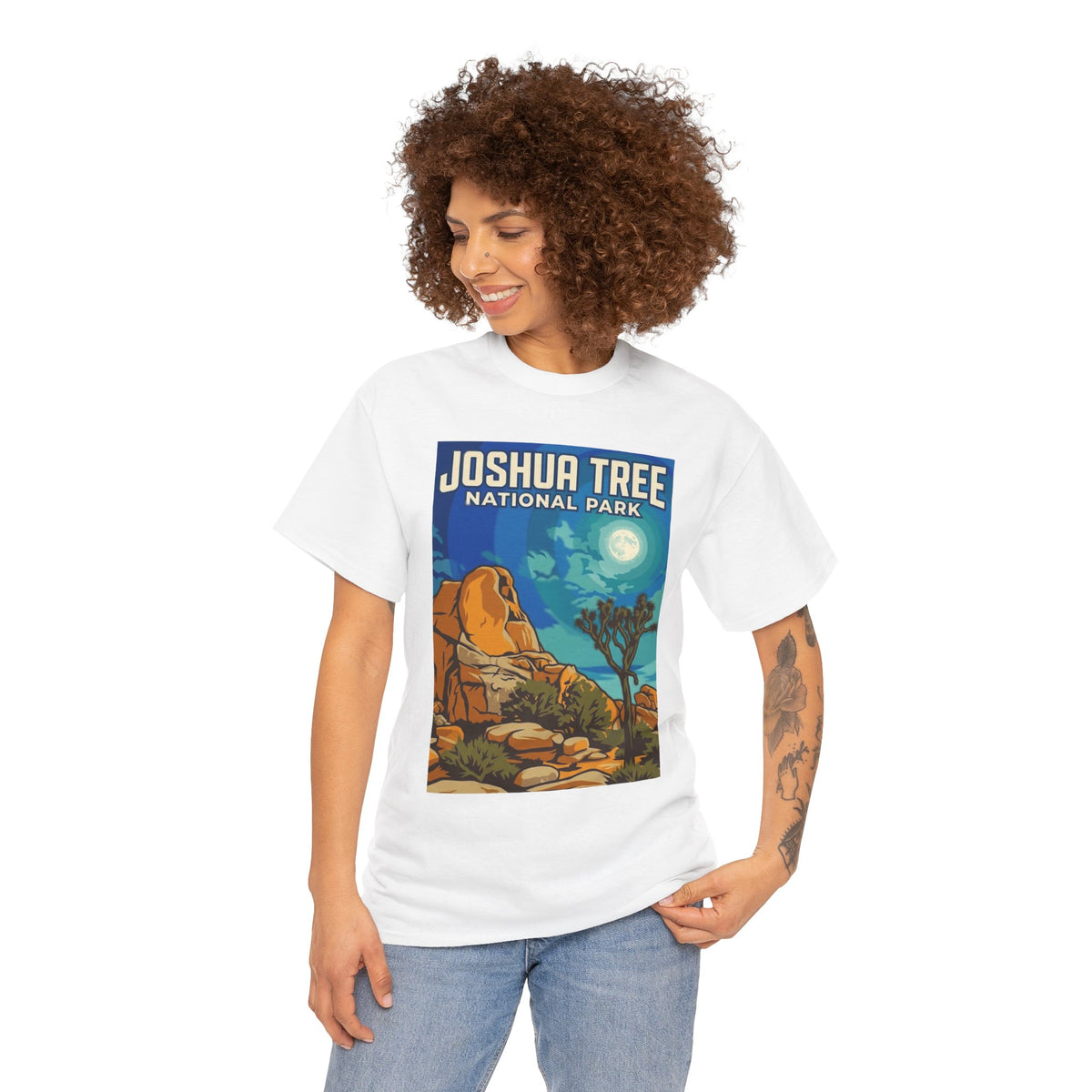 Camiseta de póster del Parque Nacional Joshua Tree, California | Camiseta de naturaleza del Parque Nacional de California