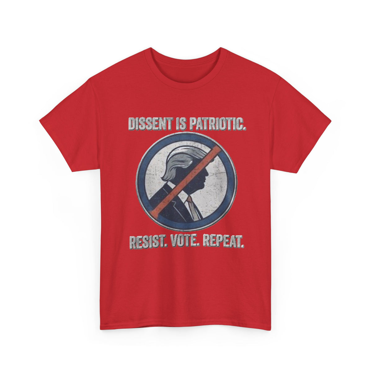 T-shirt « La dissidence est patriotique, résistez, votez, recommencez » | Haut pour manifestation politique