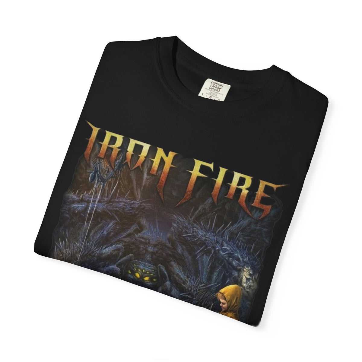Iron Fire Beyond the Void album art T-Shirt | Danish heavy metal band tee