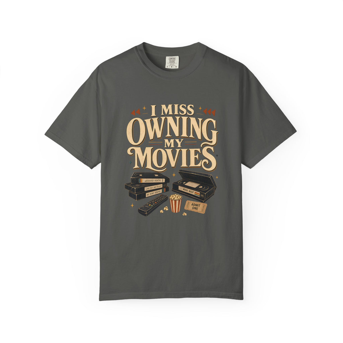 I Miss Owning My Movies Shirt, Vintage Movie Night T-Shirt, Retro VHS Tee, Physical Media Shirt, Film Lover Gift
