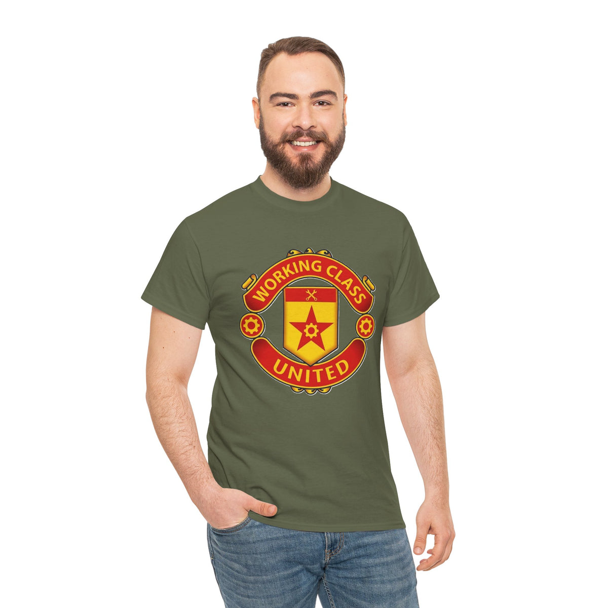 Camiseta Clase Obrera Unida | Gráfico político socialista del escudo laboral