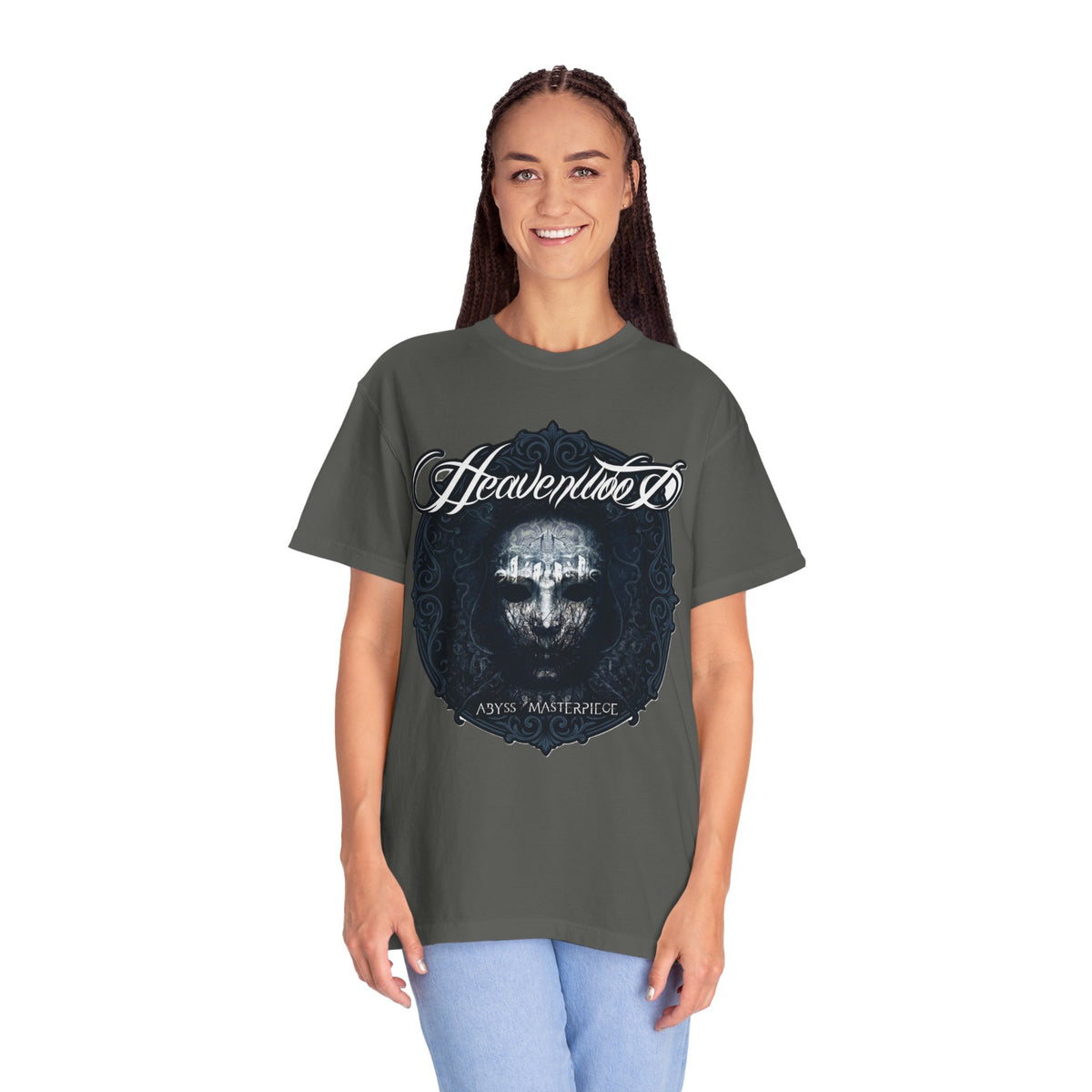 T-shirt avec pochette d'album « Masterpiece » de Heavenwood Abyss / T-shirt de groupe de metal gothique portugais