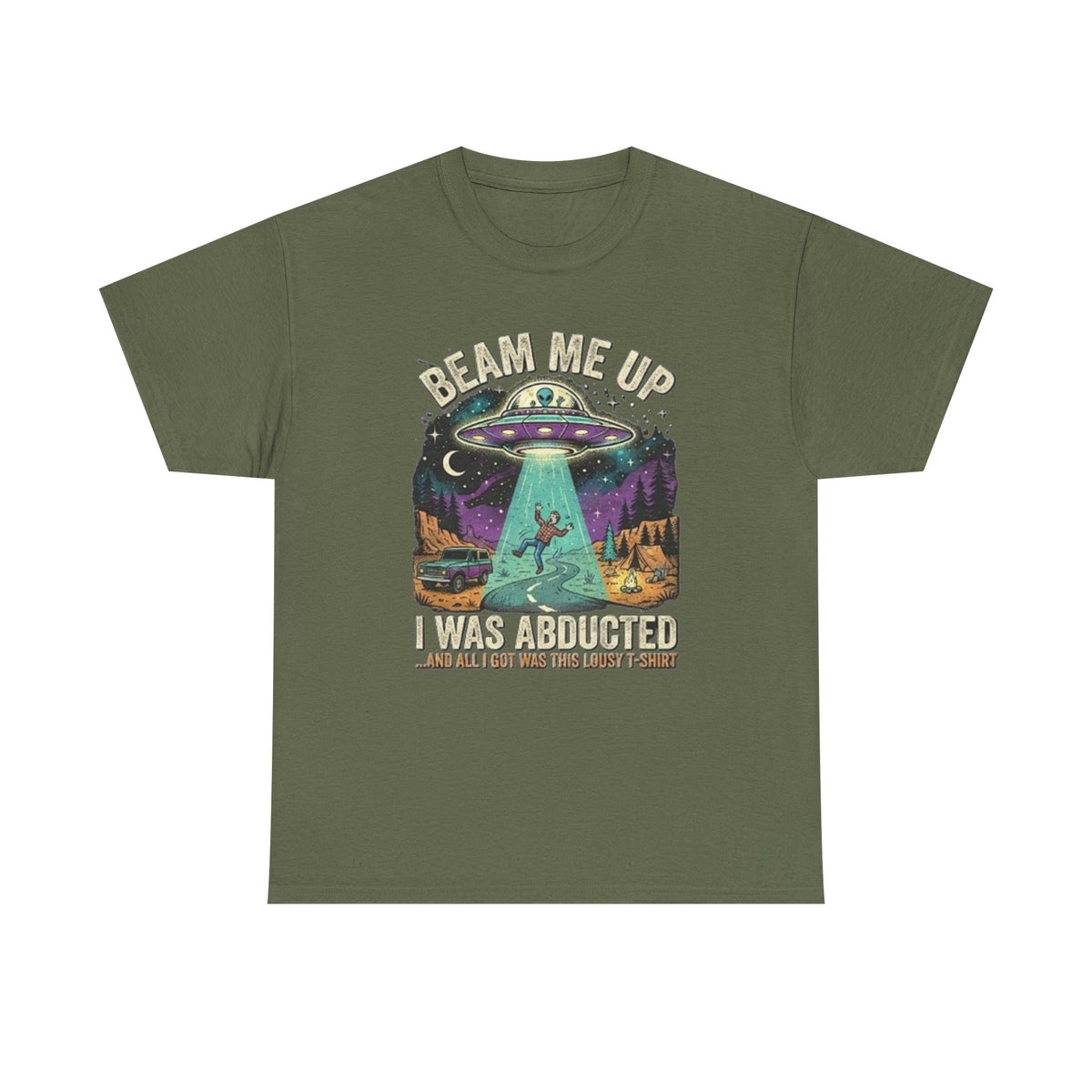 Beam Me Up Alien Abduction Tee | Retro UFO, Space Humor