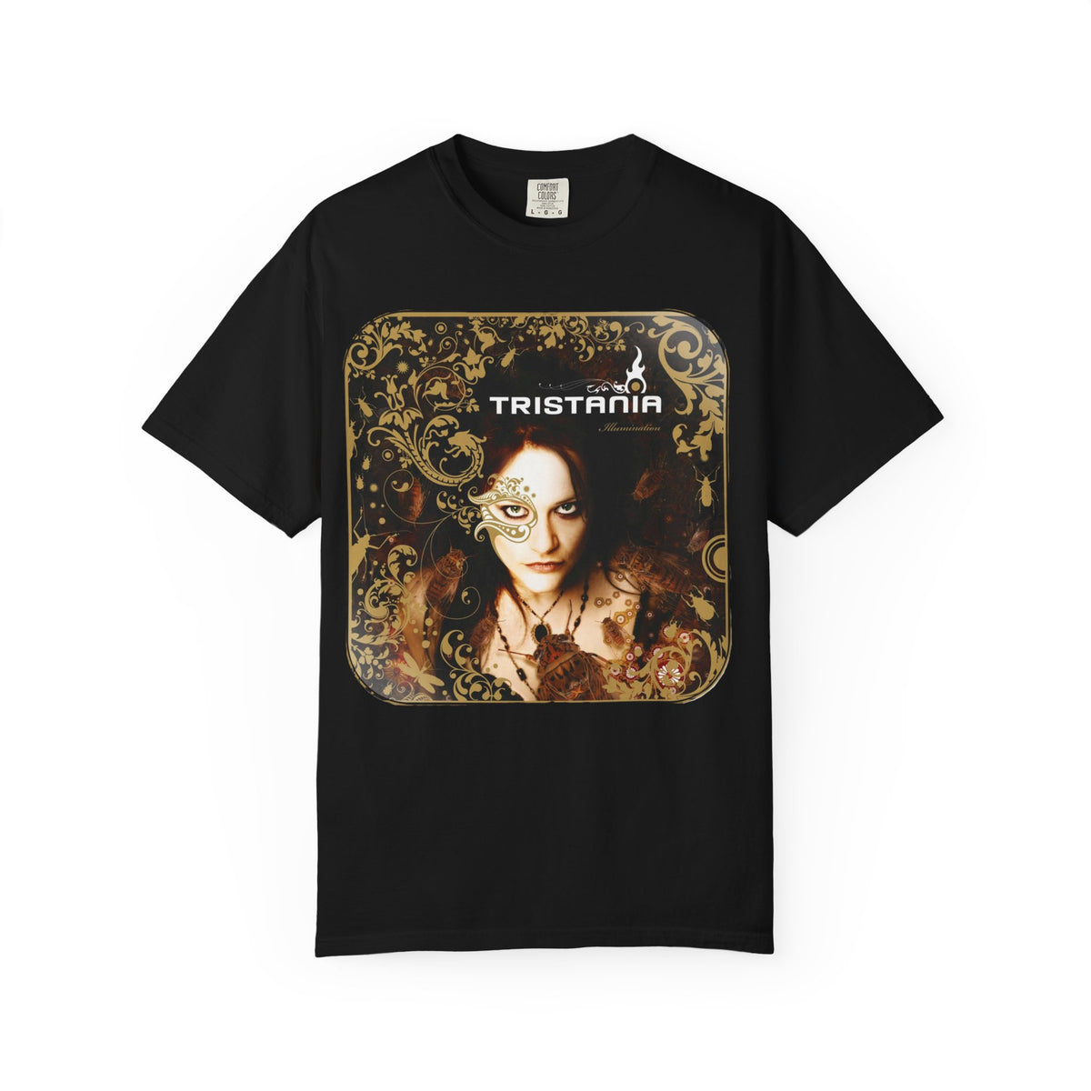 Camiseta con el arte del álbum Illumination de Tristania | Camiseta de la banda noruega de metal gótico