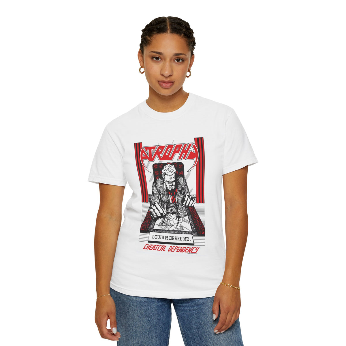 Atrophy Chemical Dependency Album Graphic T-shirt | American Thrash Metal Vintage Tee
