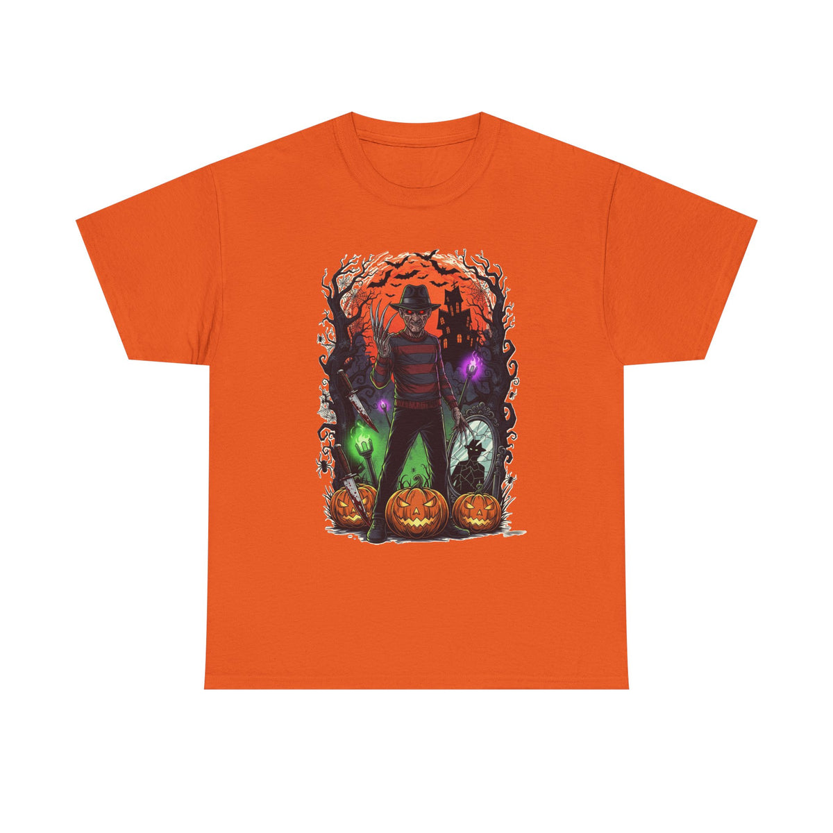 Camiseta de pesadilla de calabaza de Freddy Krueger | Camiseta de terror de Halloween