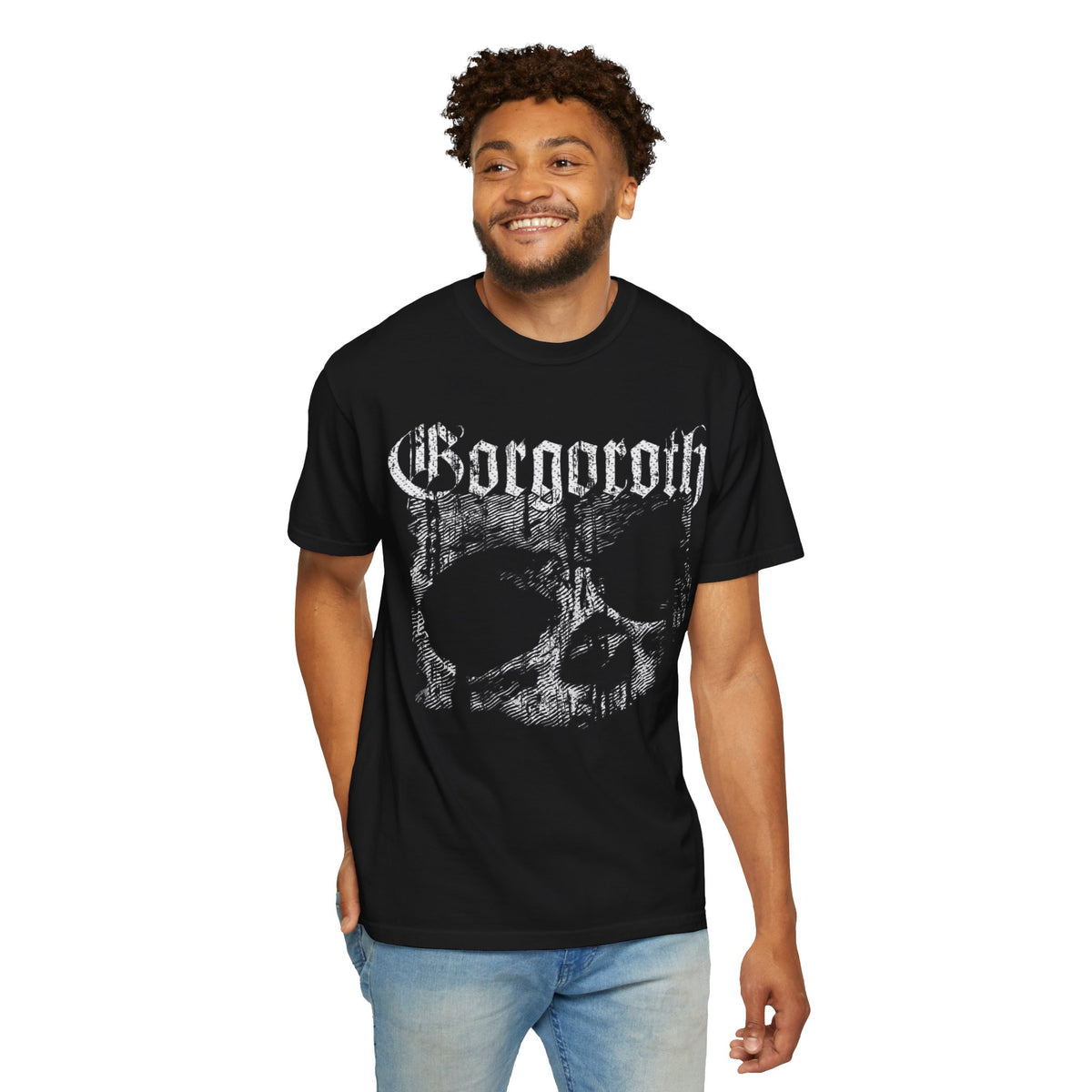 T-shirt Gorgoroth Skull | T-shirt graphique de groupe de Black Metal