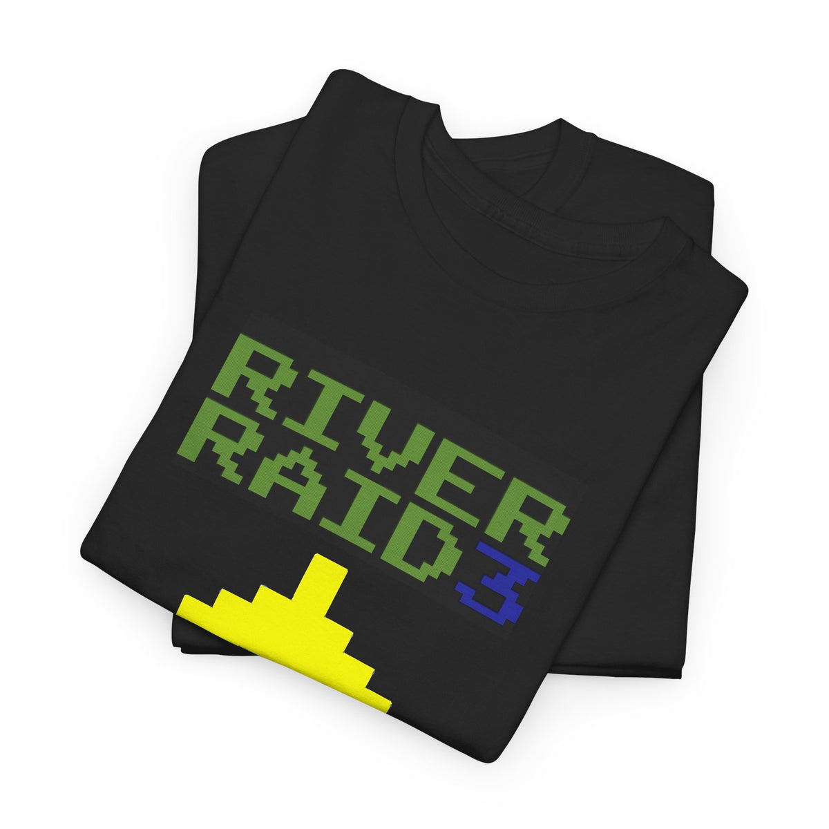 River Raid 3 pixel plane Tee | retro arcade gaming shirt