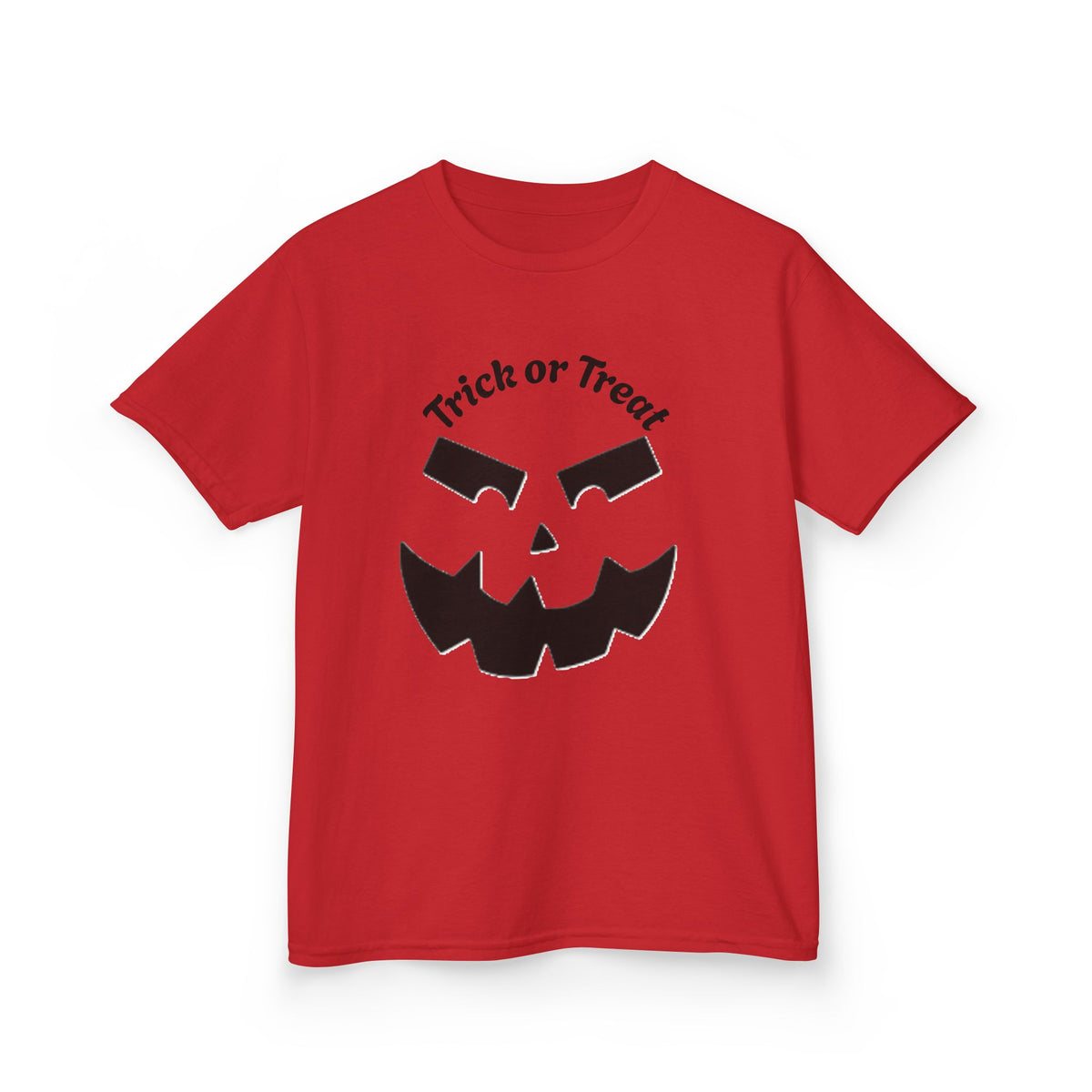 Jack-O'-Lantern Face Trick or Treat Kids Tee | Halloween Pumpkin Shirt