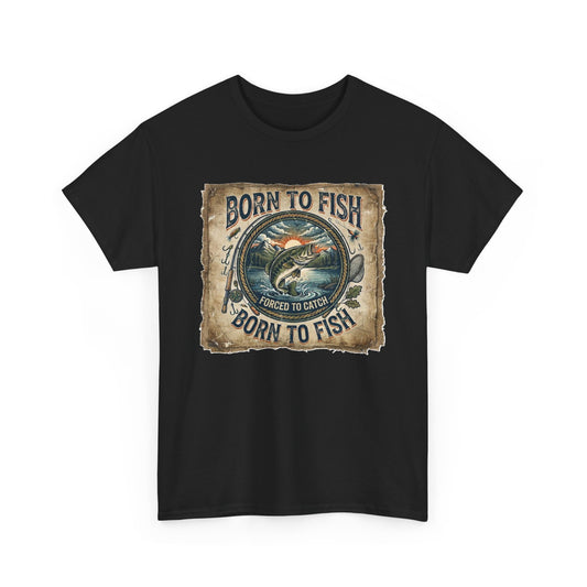 Born to Fish graphic tee | Fishing shirt, vintage fish design