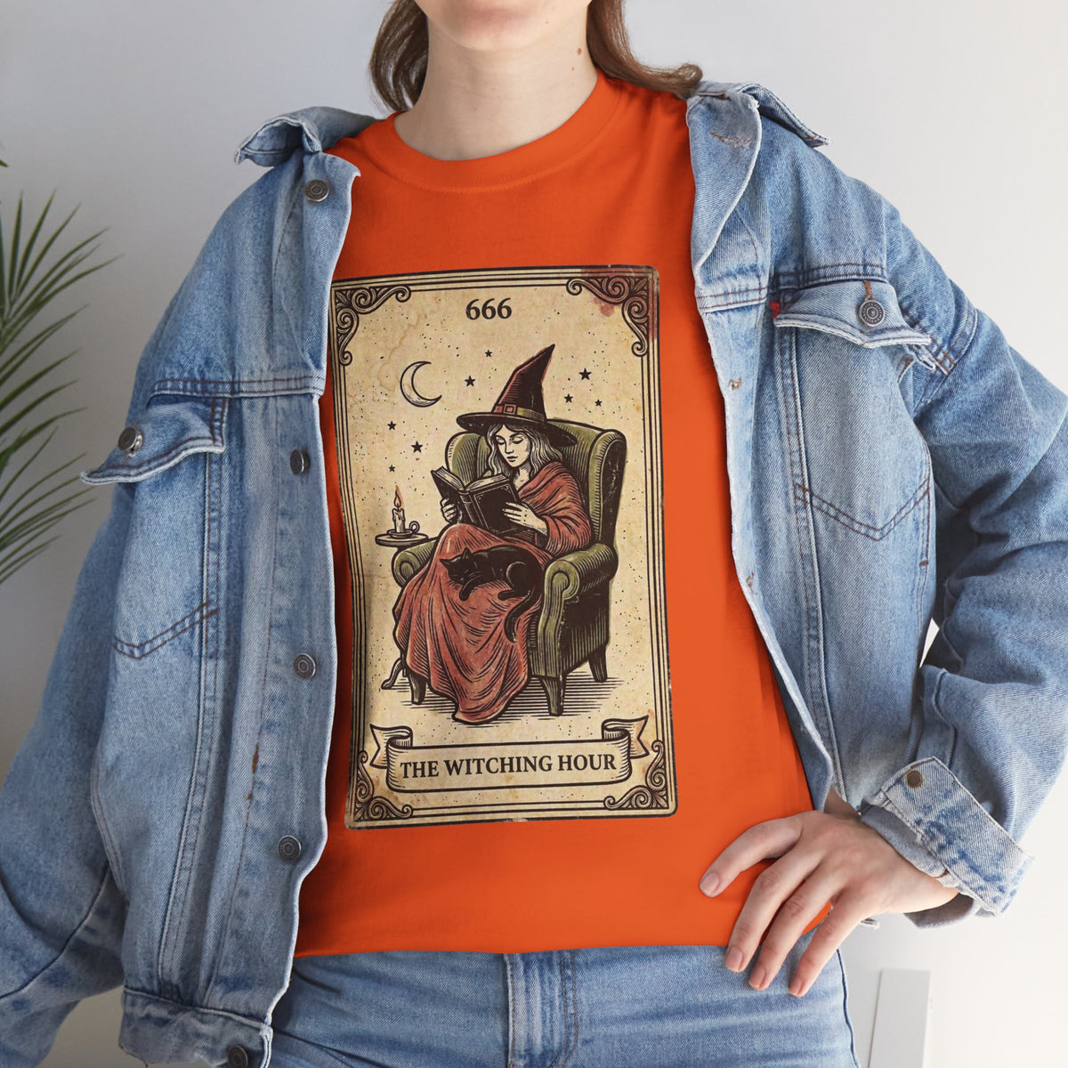 The Witching Hour Witch Tarot Illustration T-Shirt | Occult Vintage 666
