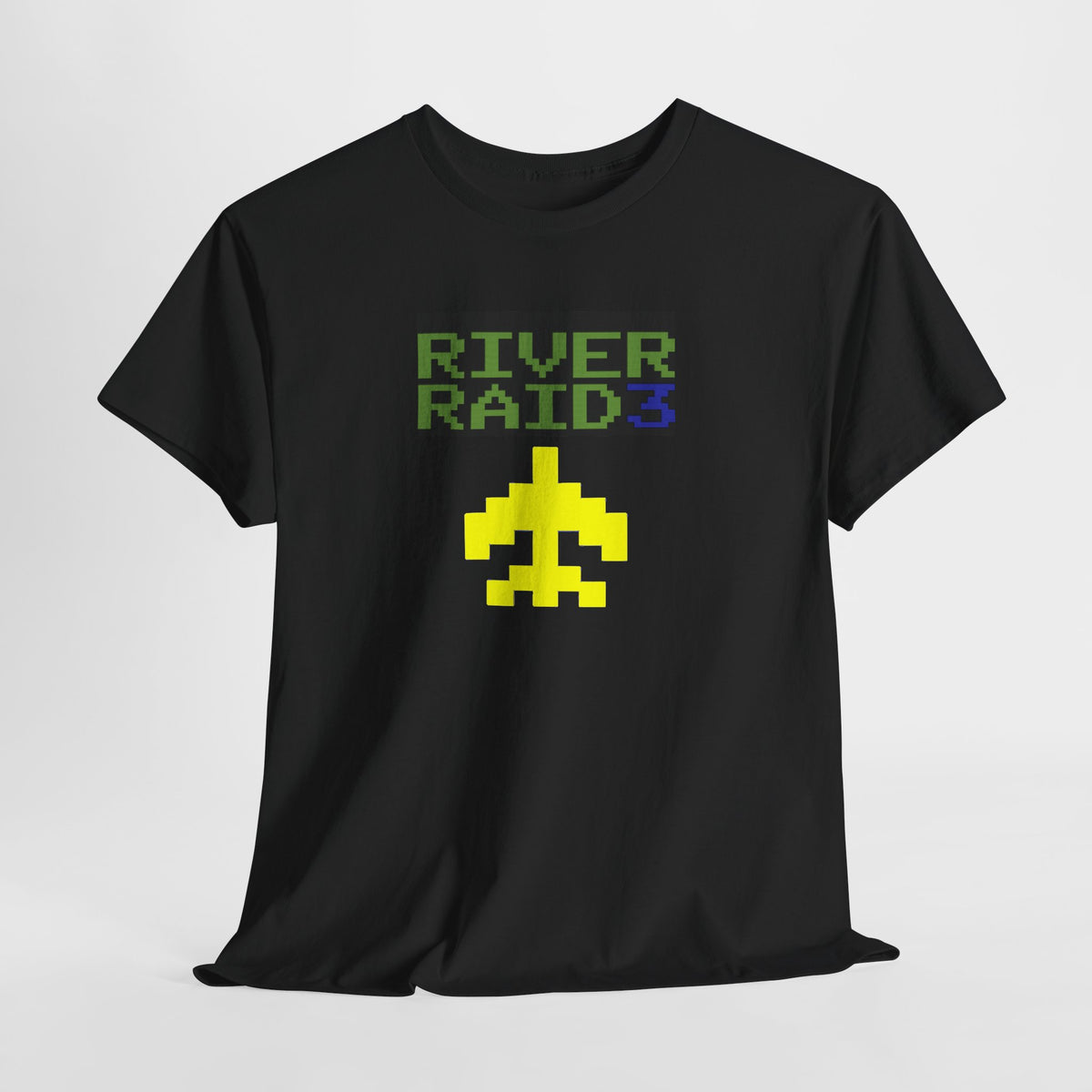 River Raid 3 pixel plane Tee | retro arcade gaming shirt