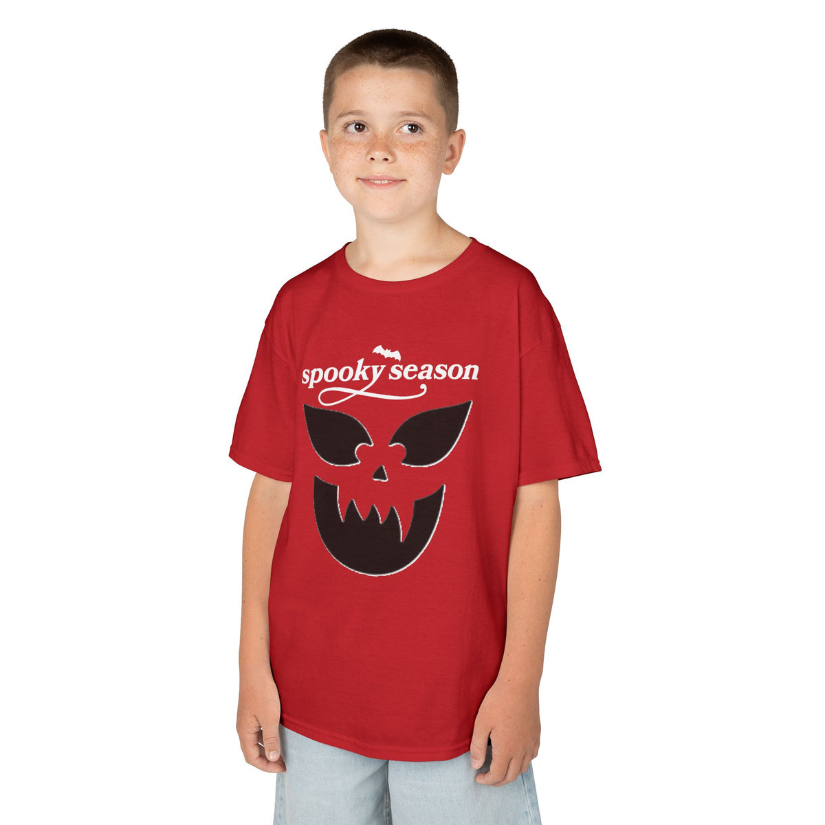 Spooky Season Jack-O'-Lantern Kids Tee | Halloween Pumpkin Shirt