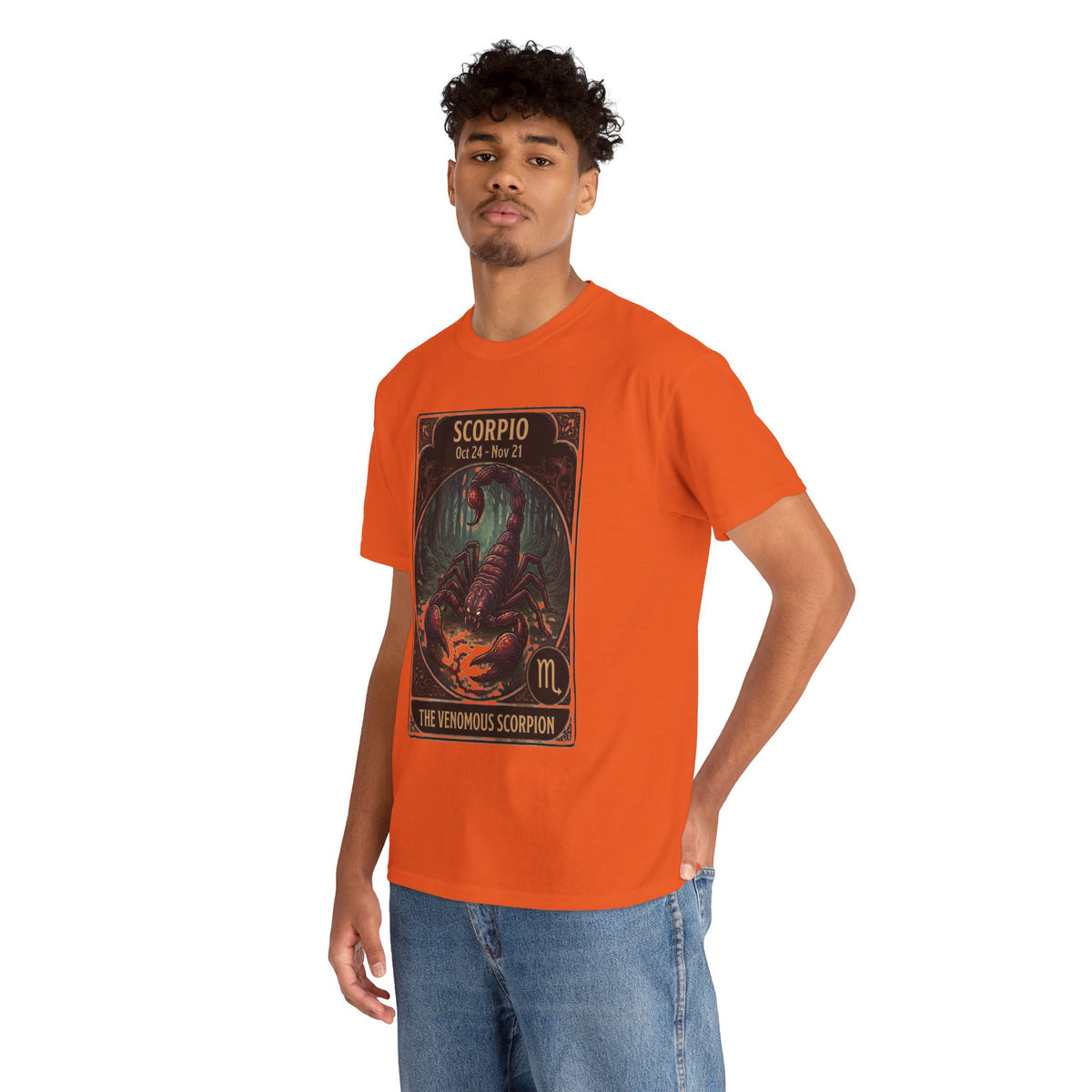 T-shirt Scorpion venimeux | Tee-shirt astrologique du signe du zodiaque pour Halloween
