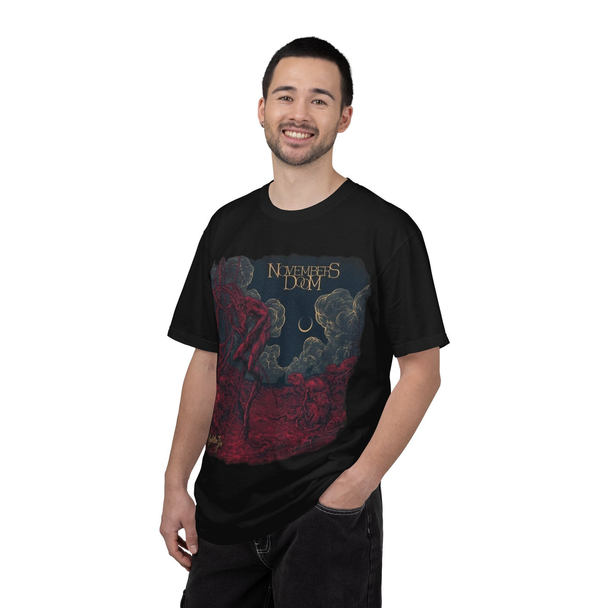 Camiseta con la portada del álbum Nephilim Grove de Novembers Doom / Camiseta de banda de Gothic Doom Metal