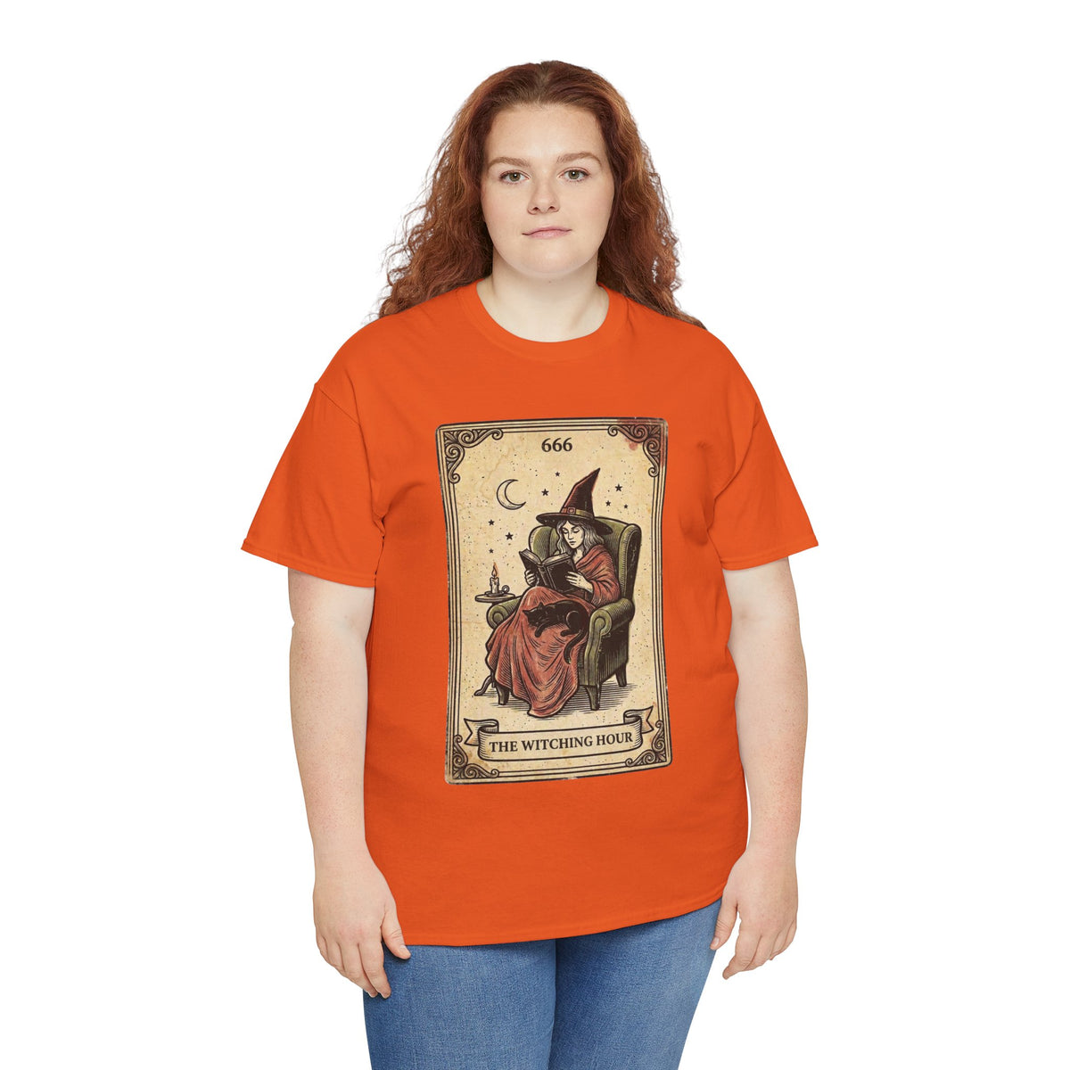 The Witching Hour Witch Tarot Illustration T-Shirt | Occult Vintage 666