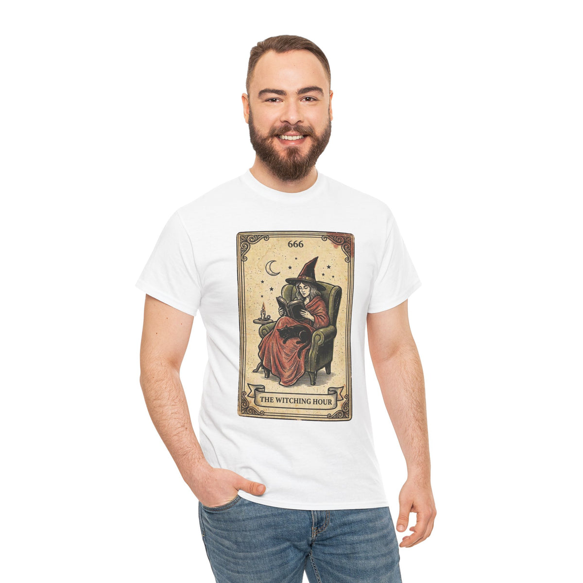 T-shirt illustration de tarot "The Witching Hour" | Occulte Vintage 666