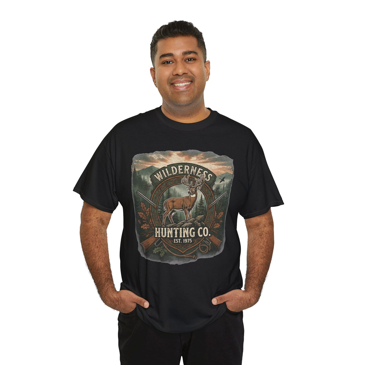 Wilderness Hunting Co. deer graphic Tee | vintage outdoors hunter shirt
