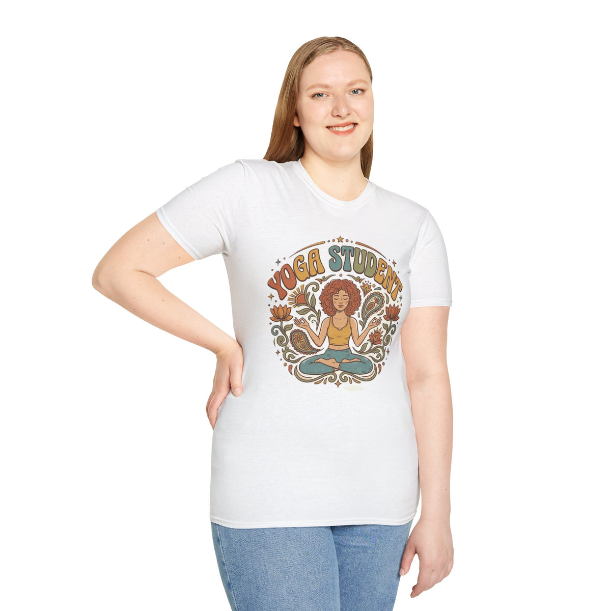 Yoga Student T-Shirt | Retro Lotus Meditation Graphic