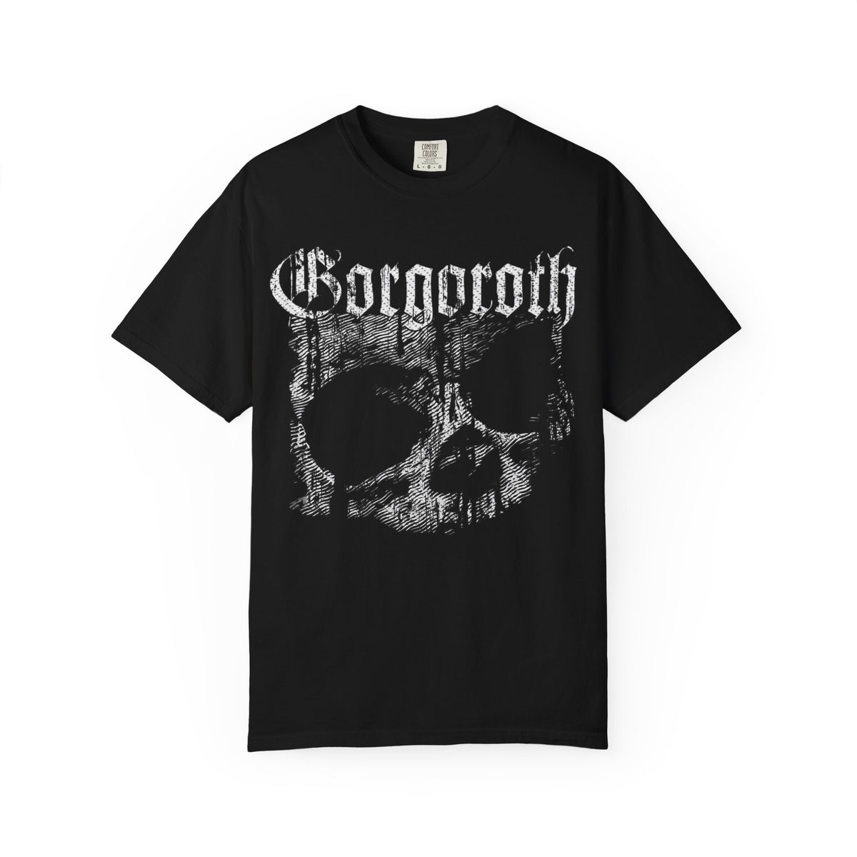 T-shirt Gorgoroth Skull | T-shirt graphique de groupe de Black Metal