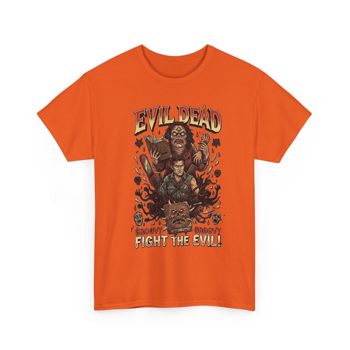 Evil Dead horror poster Tee | Ash vs Deadites cult classic movie shirt