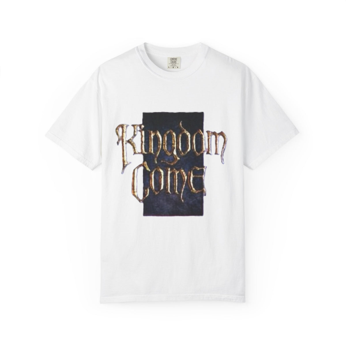 T-shirt logo en calligraphie gothique Kingdom Come | T-shirt de groupe de Hard Rock & Heavy Metal