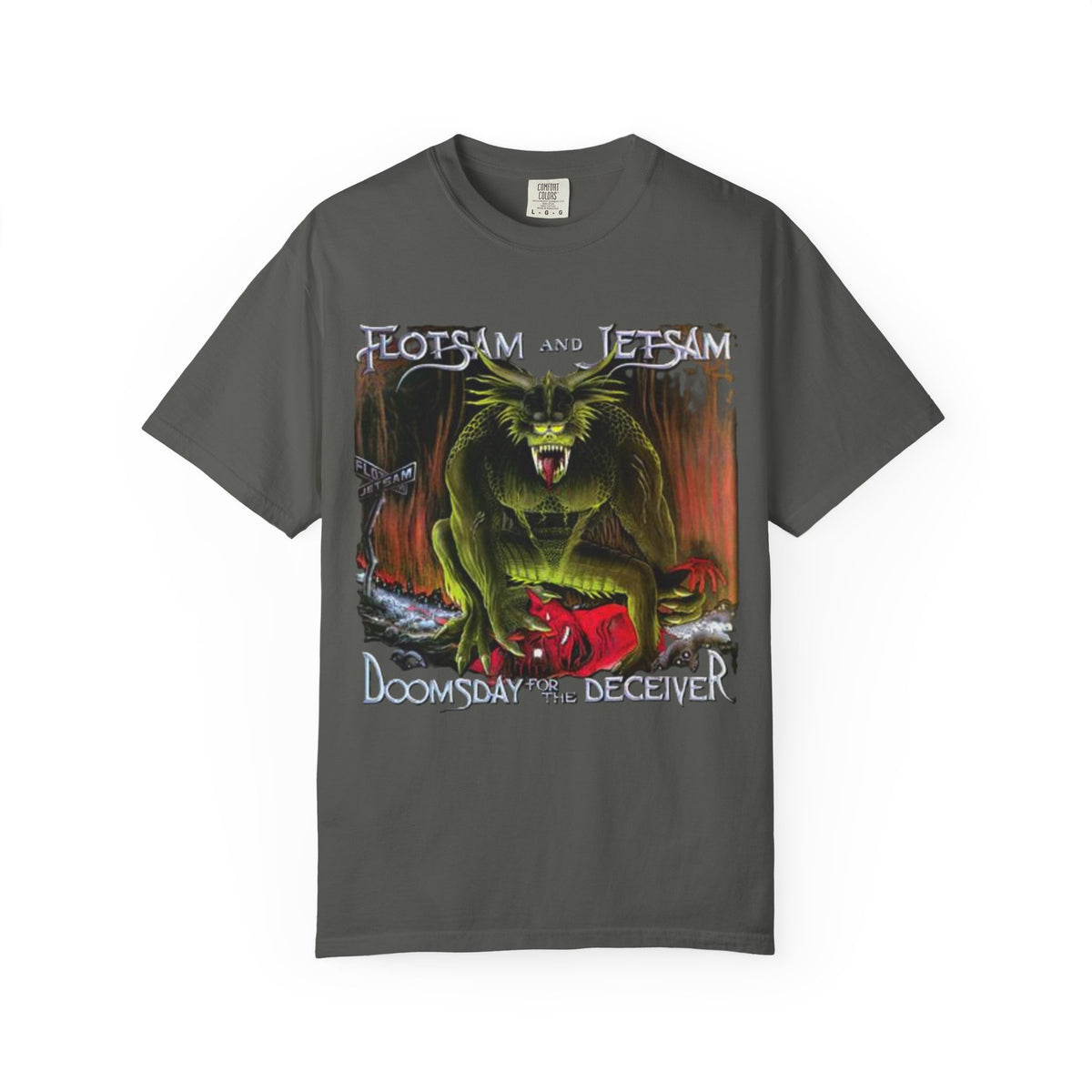 Flotsam & Jetsam Doomsday For the Deceiver Album Artwork T-Shirt | Thrash Metal Band Art Tee