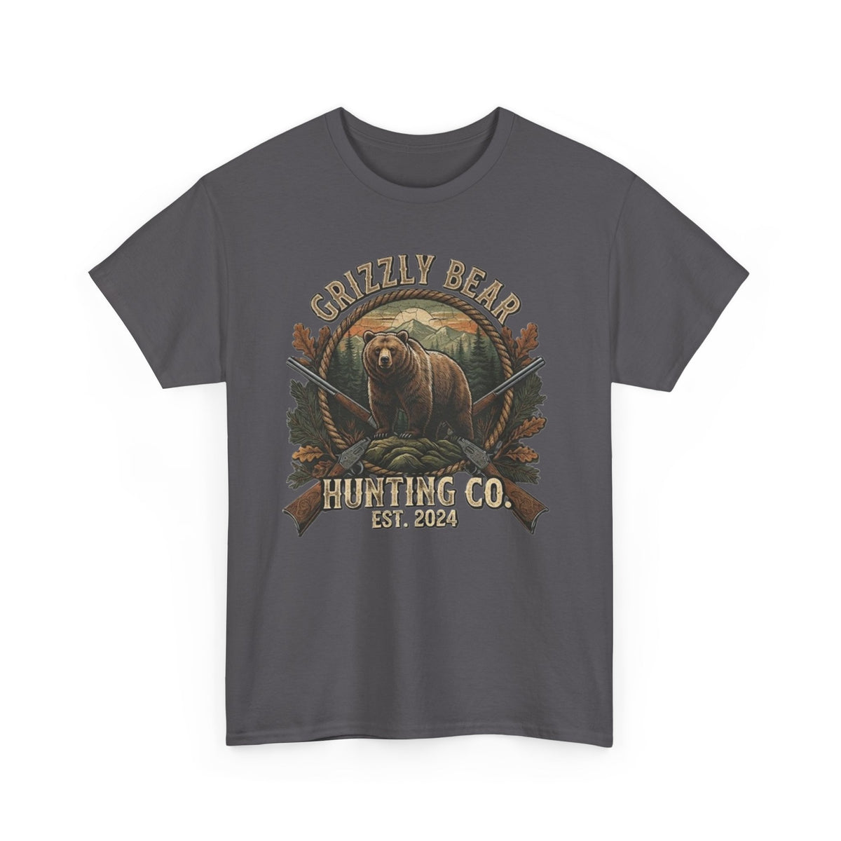 Grizzly Bear Hunting Co T-Shirt | Vintage Wildlife Outdoor Tee