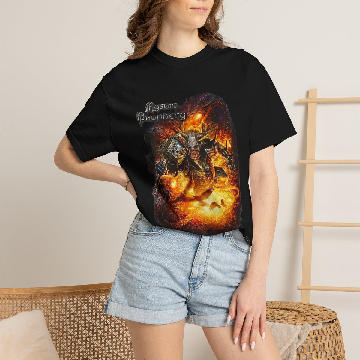 Mystic Prophecy Killhammer Album Artwork | Heavy Metal Gothic Graphic Tee