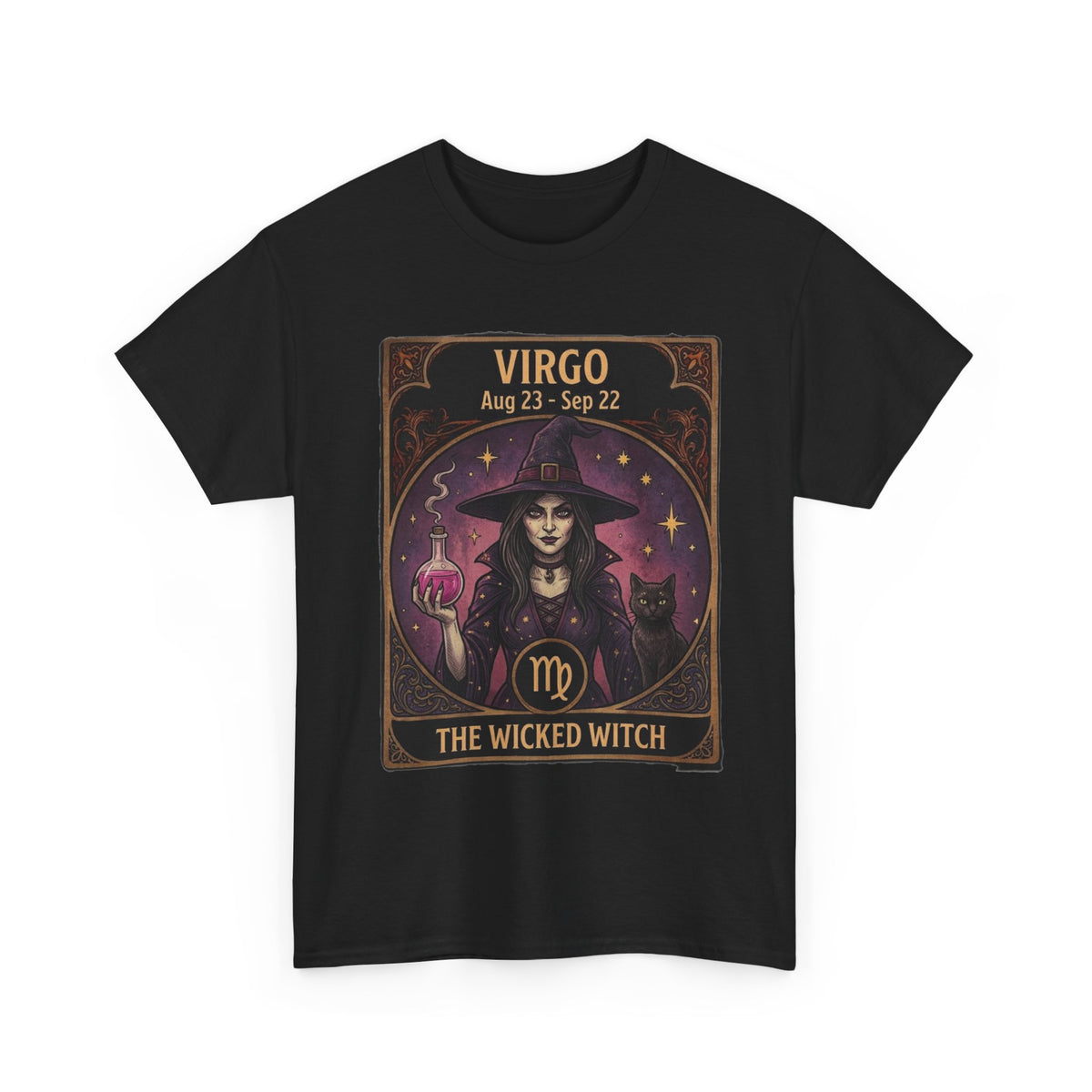 Camiseta Virgo Wicked Witch | Camiseta de Virgo de astrología del zodiaco de Halloween