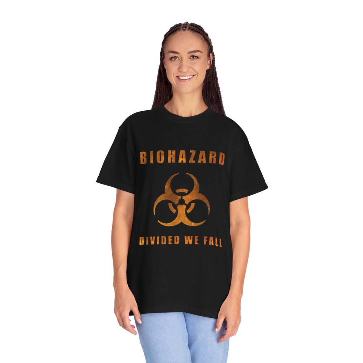 Camiseta con arte de Biohazard Divided We Fall | Camiseta de metal con logo de Biohazard