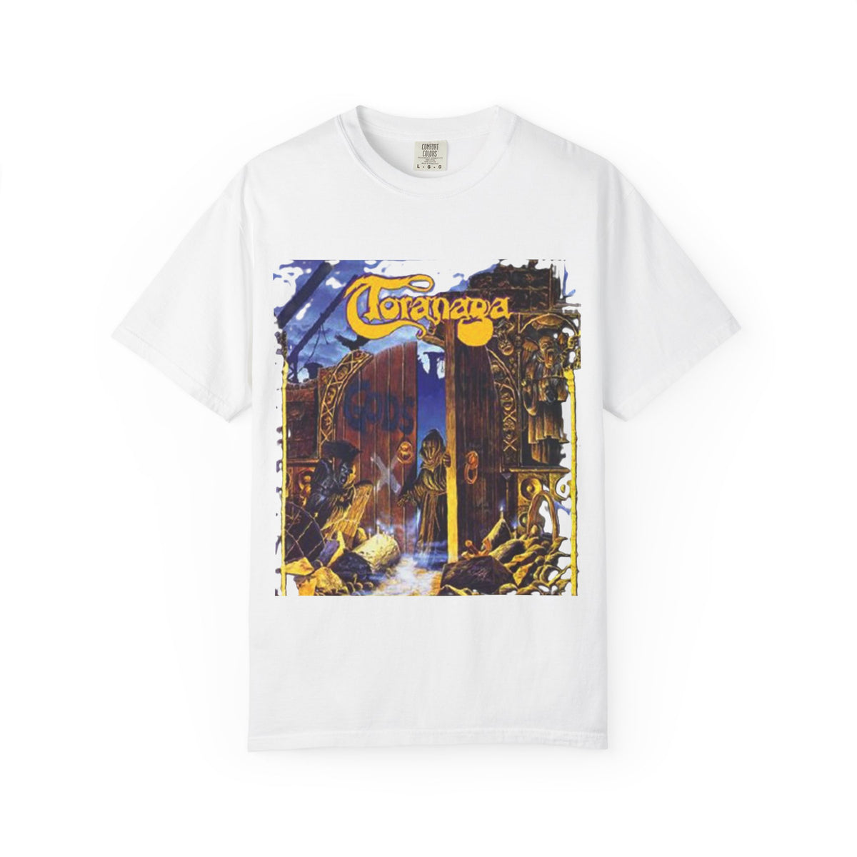 Toranaga God's Gift Album Artwork illustration T-Shirt | British Thrash Metal Band album art graphic tee