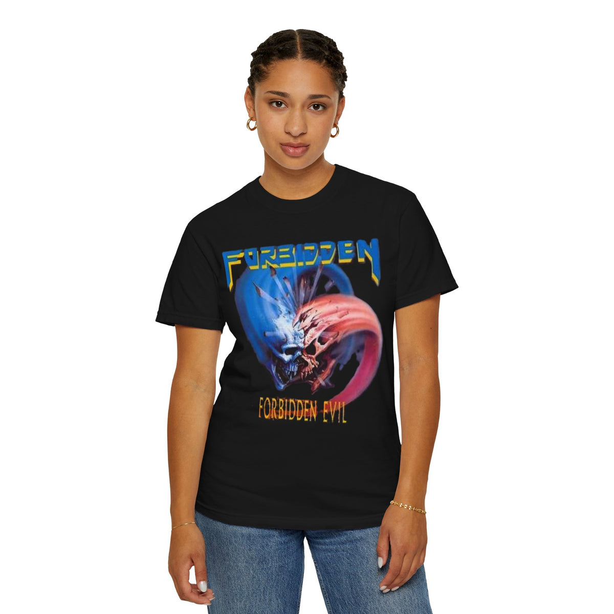 Forbidden Evil Album Artwork T-shirt | Retro Thrash Metal Band Graphic Tee